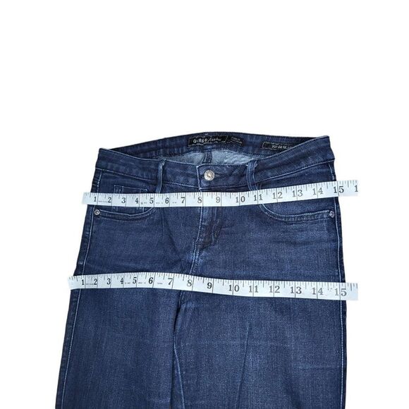 Guess By Mauricio Cropped Jeans Women Sz 28 Power‎ Skinny Cuffed Blue Denim - Picture 3 of 6